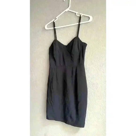 Rue 21 Y2K Black Spaghetti Strap Bodycon Mini Dress Size Large - Picture 3 of 7